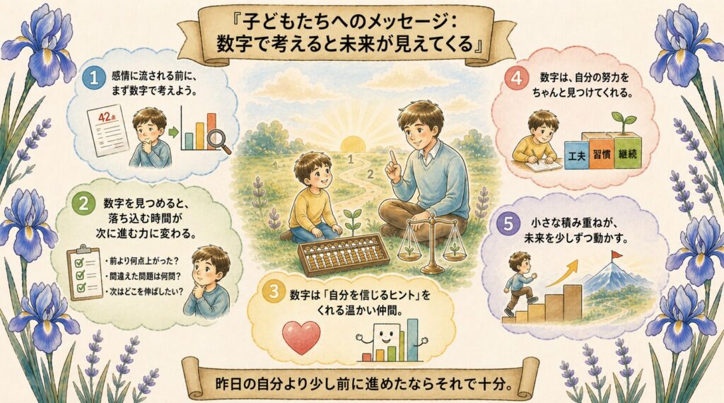 子どもたちへのメッセージ|数字で考えると未来が見えてくる