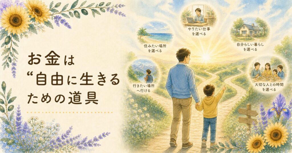 子どもたちへのメッセージ｜お金は“自由に生きるための道具”（お金の本質）