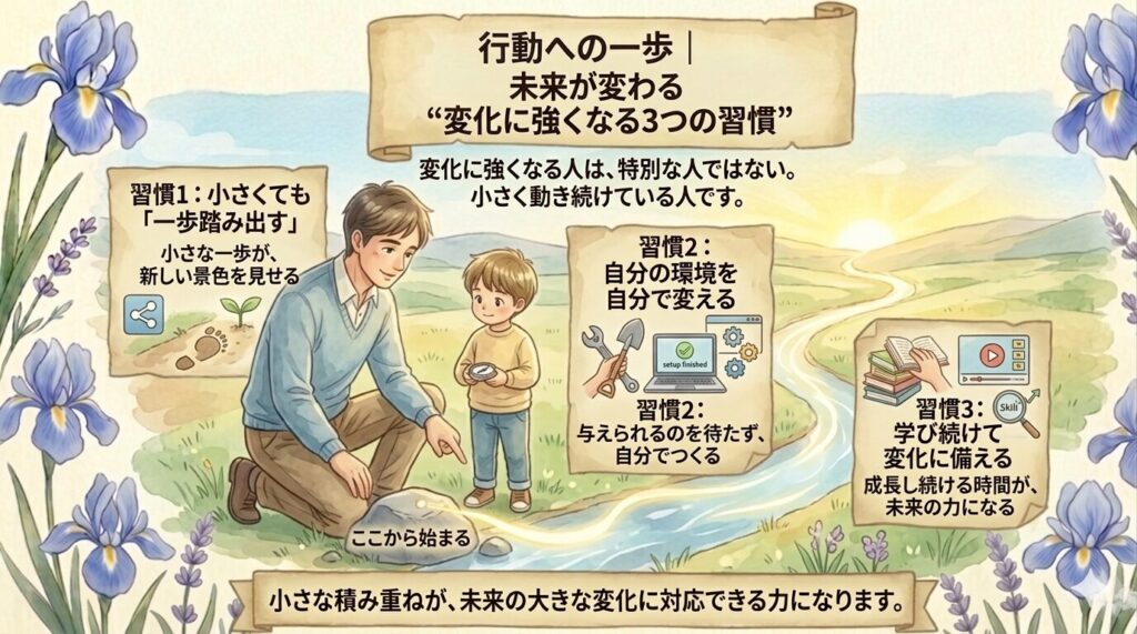 行動への一歩｜未来が変わる“変化に強くなる3つの習慣”
