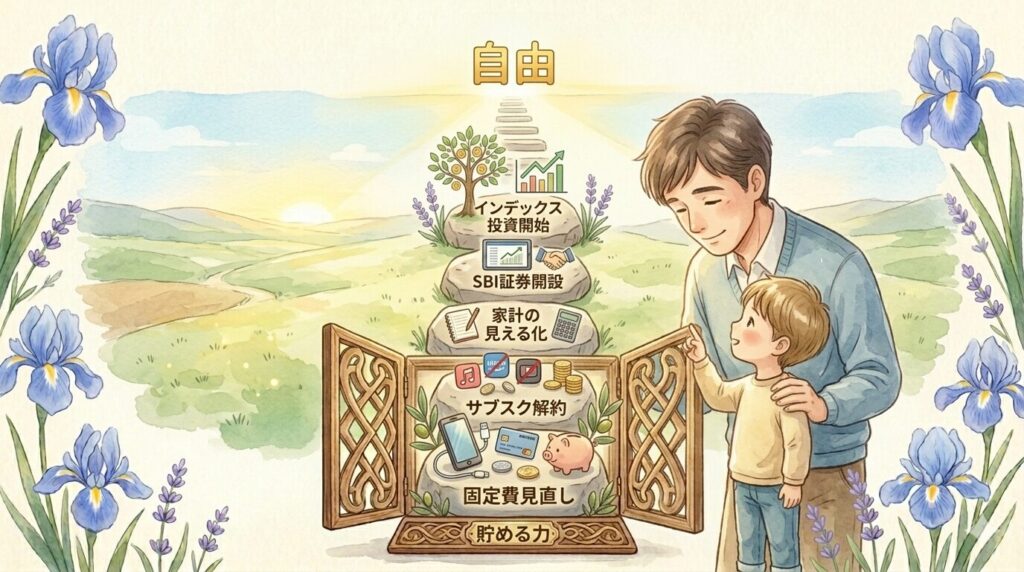 パパが『お金の大学』から学んだこと｜自由は一歩ずつ近づくもの