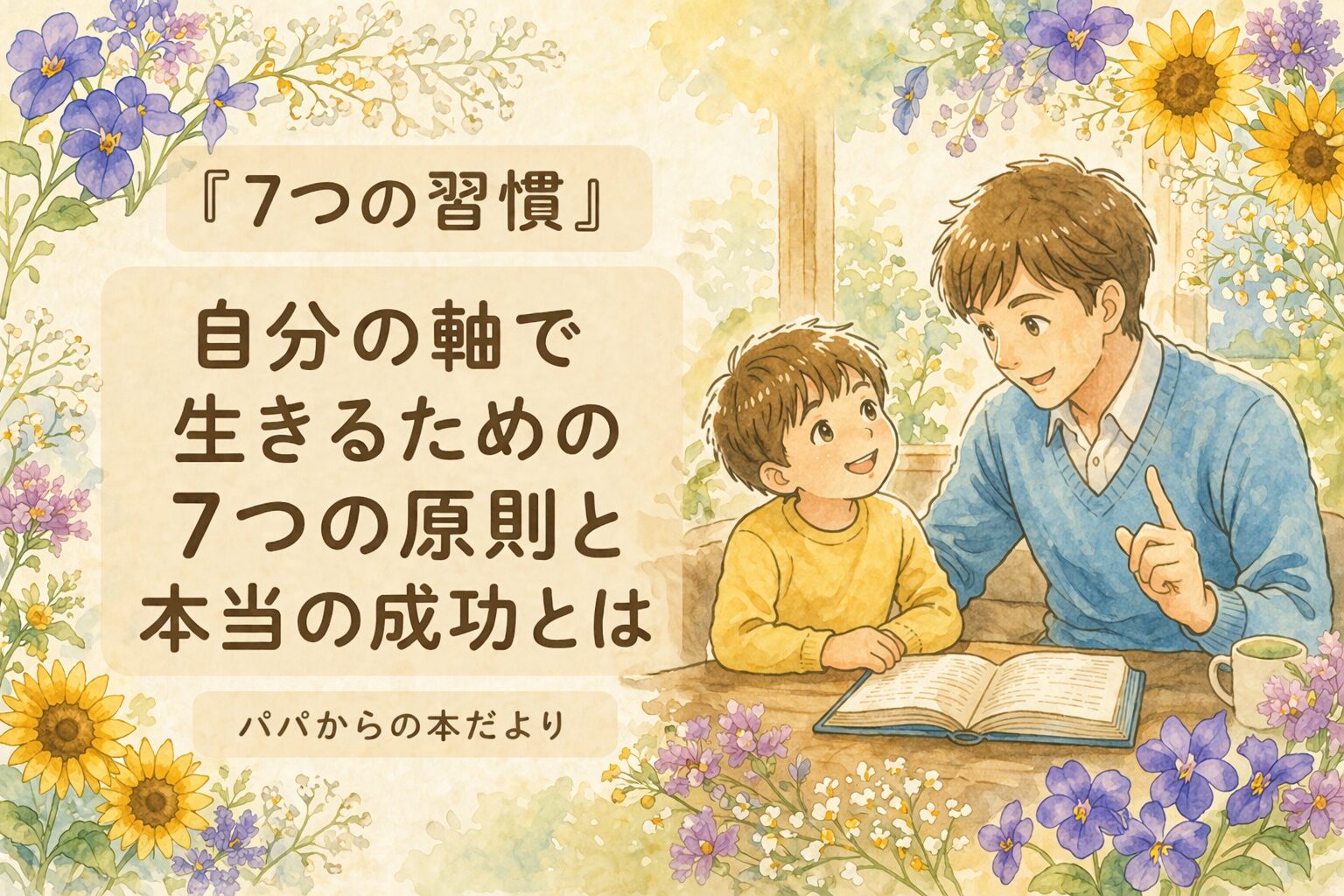 『7つの習慣』要約・感想｜“自分の軸で生きるための7つの原則と本当の成功とは”【パパからの本だより】
