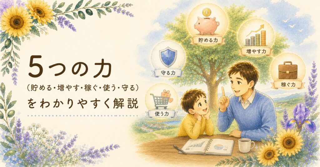 『改訂版 本当の自由を手に入れる お金の大学』が教えてくれること｜5つの力（貯める・増やす・稼ぐ・使う・守る）をわかりやすく解説