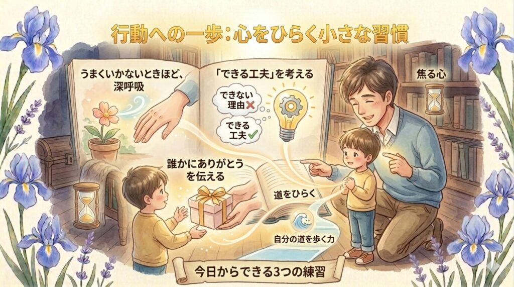 行動への一歩｜今日からできる“心をひらく”ための小さな習慣