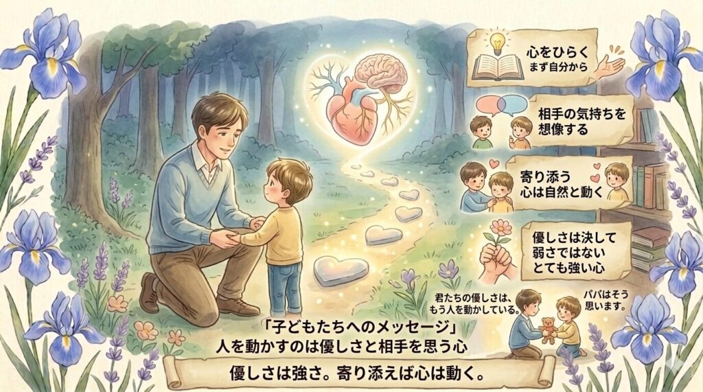子どもたちへのメッセージ｜人を動かすのは優しさと相手を思う心