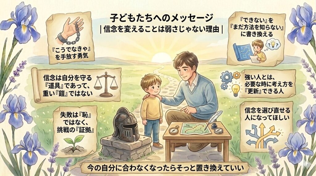 子どもたちへのメッセージ｜信念を変えることは弱さじゃない理由