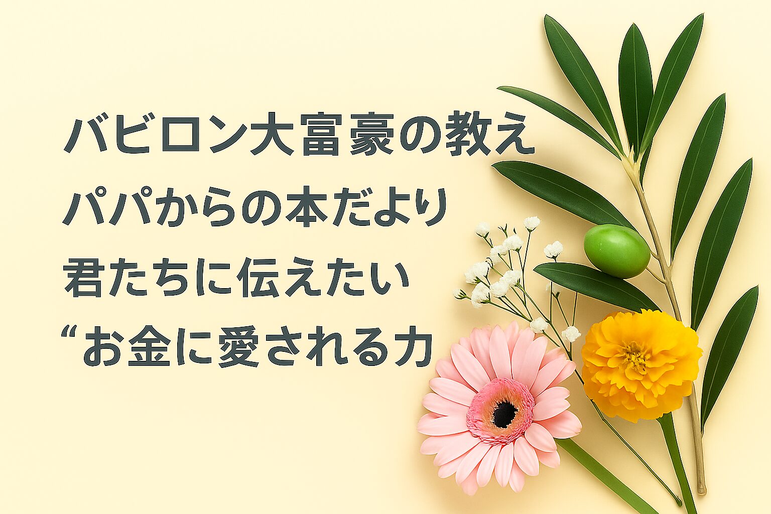 『漫画 バビロン大富豪の教え』書評｜パパからの本だより：君たちに伝えたい “お金に愛される力”
