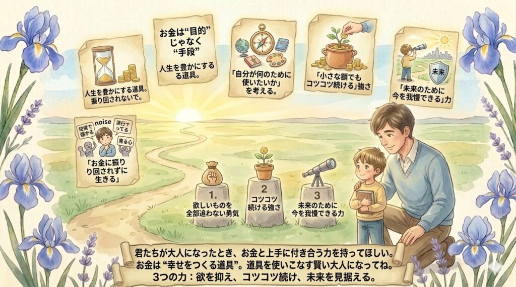 子どもたちへのメッセージ｜お金に振り回されず“賢く使う力”を育てるために伝えたいこと