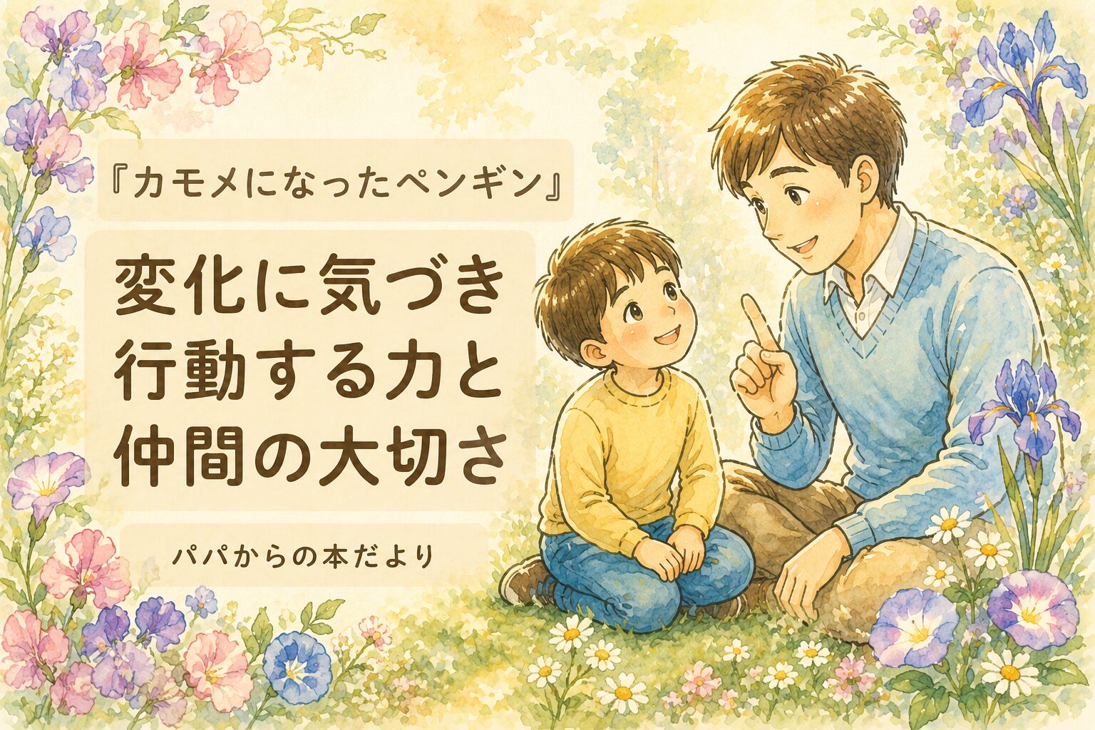 『カモメになったペンギン』要約・感想｜変化に気づき行動する力と仲間の大切さ【パパからの本だより】