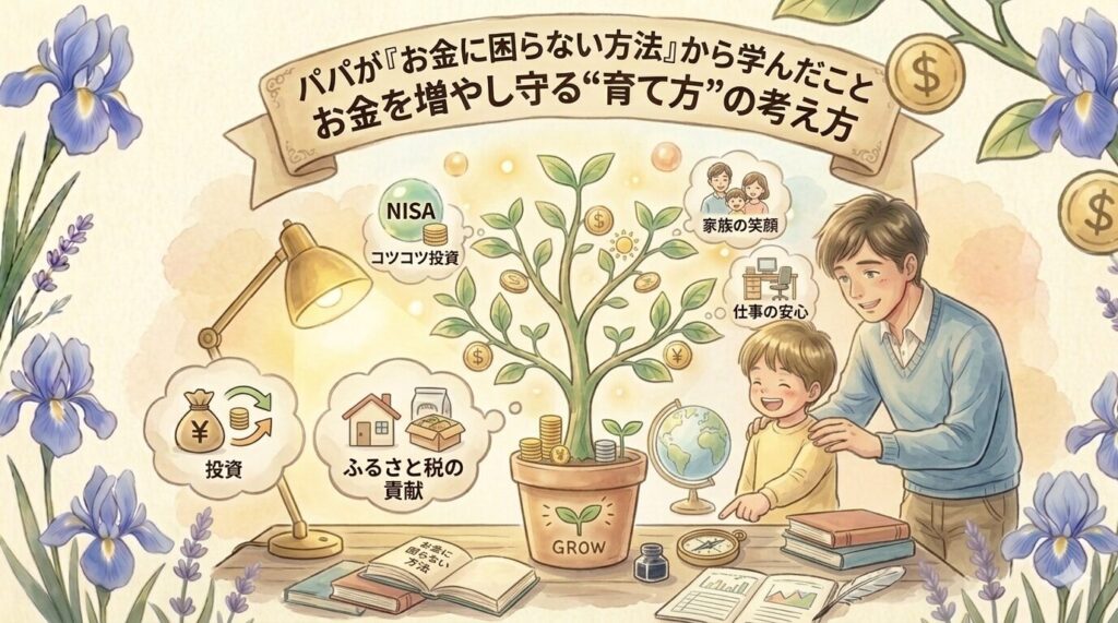 パパが『お金に困らない方法』から学んだこと｜お金を増やし守る“育て方”の考え方
