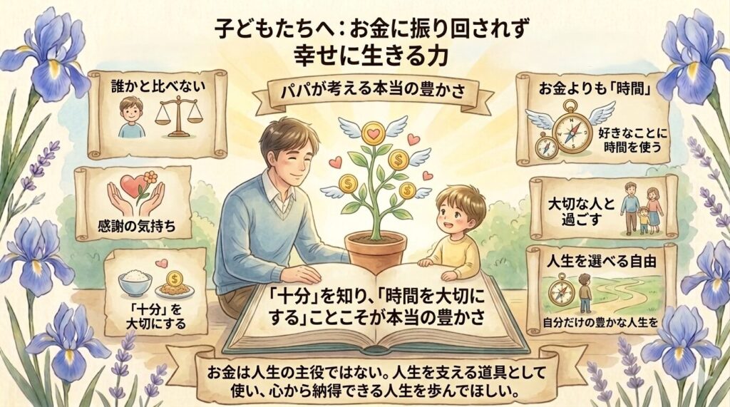 子どもたちへのメッセージ｜お金に振り回されず幸せに生きる力