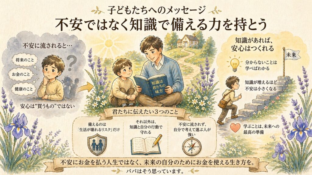 子どもたちへのメッセージ｜不安ではなく知識で備える力を持とう