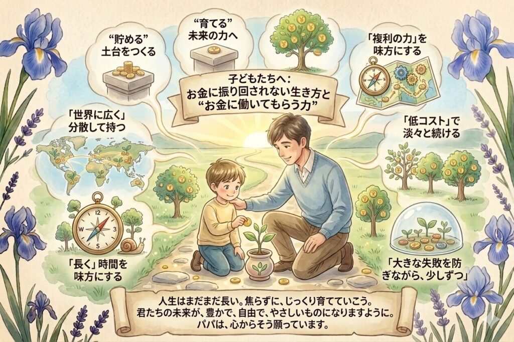 子どもたちへのメッセージ｜お金に振り回されない生き方と“お金に働いてもらう力”