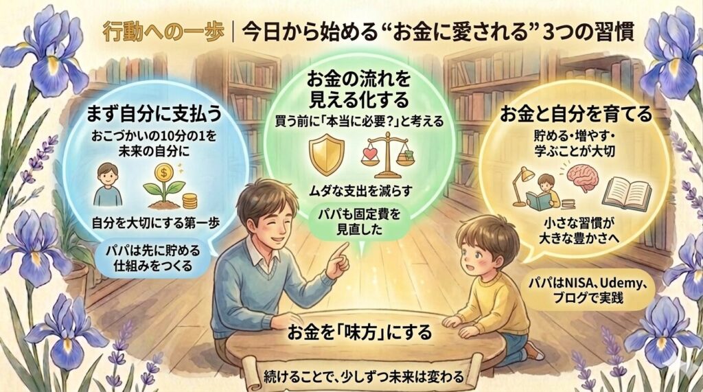 行動への一歩｜今日から始める “お金に愛される” 3つの習慣