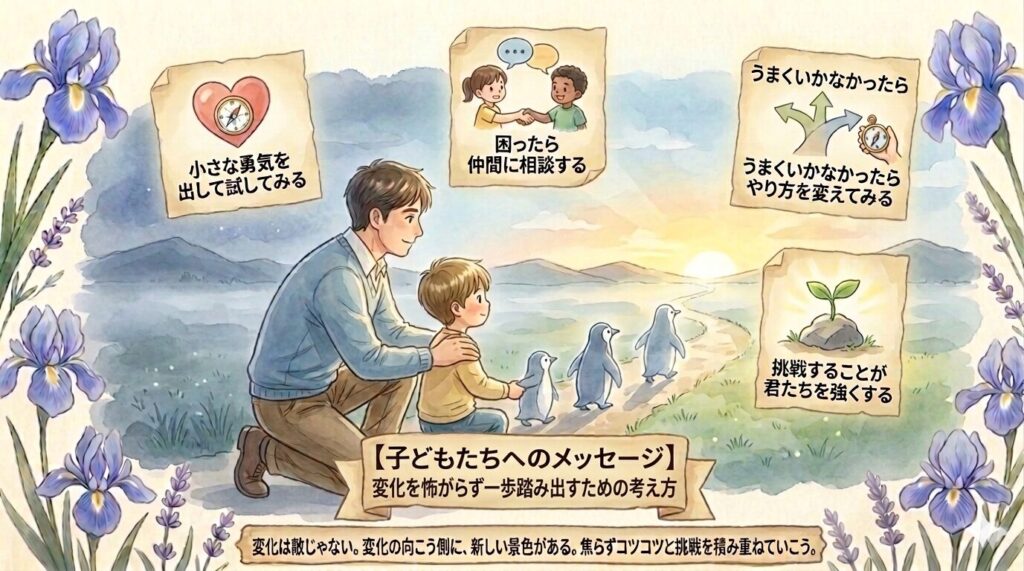 子どもたちへのメッセージ｜変化を怖がらず一歩踏み出すための考え方