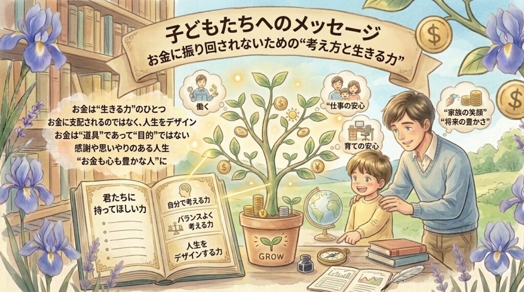 子どもたちへのメッセージ｜お金に振り回されないための“考え方と生きる力”