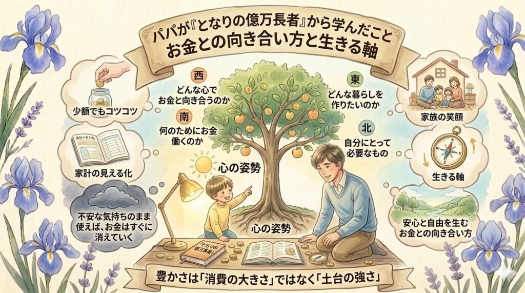 パパが『となりの億万長者』から学んだこと｜お金との向き合い方と生きる軸