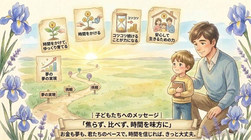 子どもたちへのメッセージ｜時間を味方にする“お金の育て方”
