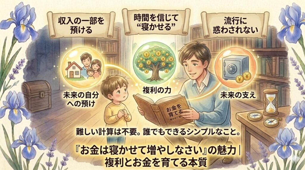 『お金は寝かせて増やしなさい』の魅力｜誰でも実践できるシンプルな投資と複利の力