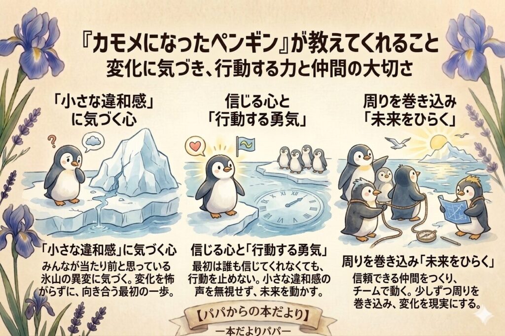 『カモメになったペンギン』が教えてくれること｜変化に気づき行動する力と仲間の大切さ