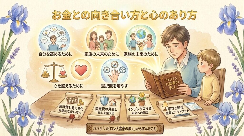 パパが『バビロン大富豪の教え』から学んだこと｜お金との向き合い方と心のあり方