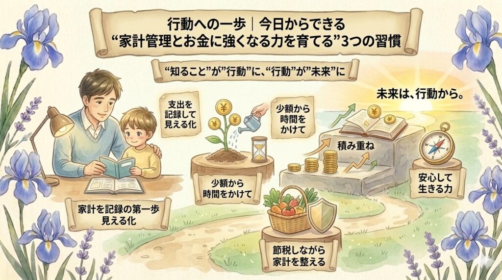 行動への一歩｜今日からできる “家計管理とお金に強くなる力を育てる” 3つの習慣