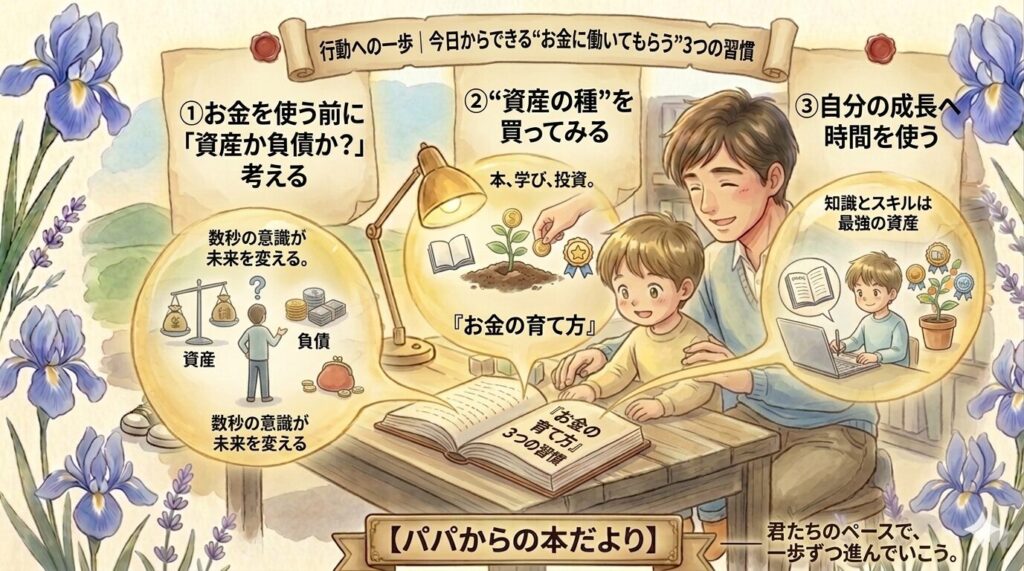 行動への一歩｜今日からできる “お金に働いてもらう”３つの習慣