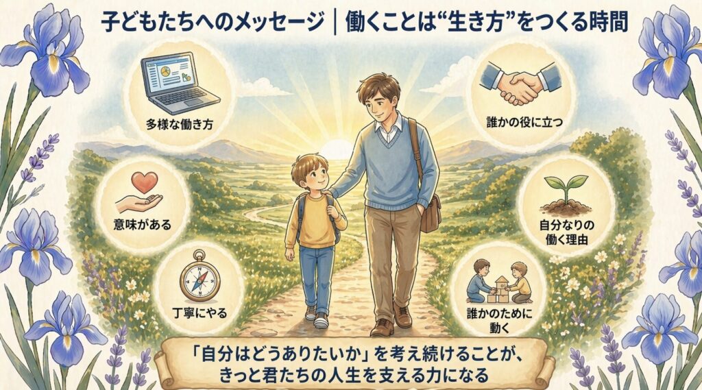 子どもたちへのメッセージ｜働くことは“生き方”をつくる時間
