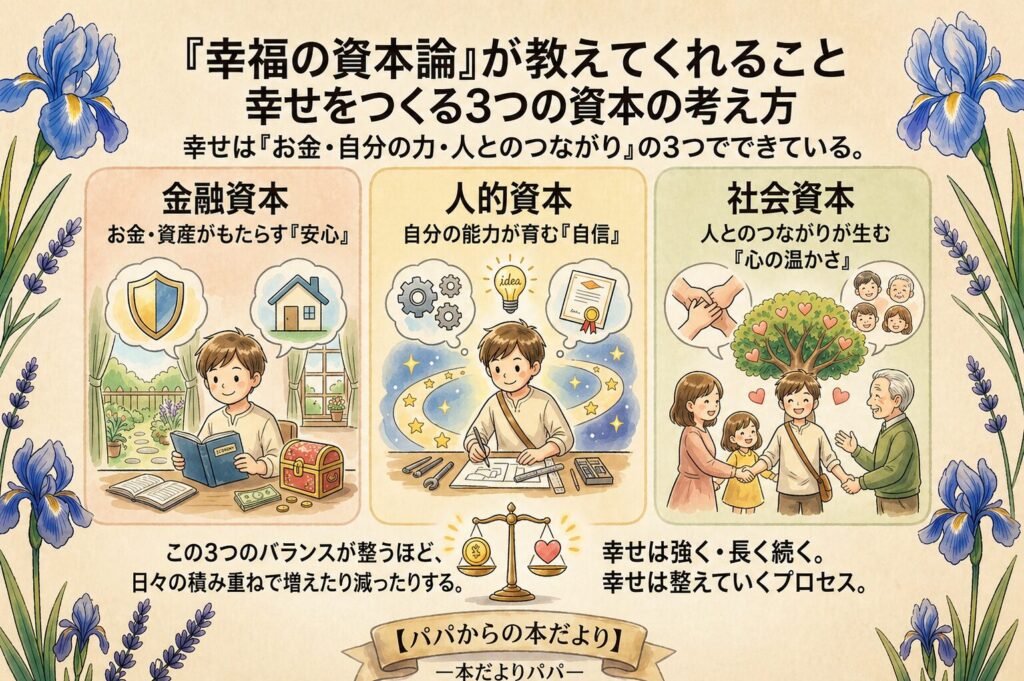 『幸福の資本論』が教えてくれること|幸せをつくる3つの資本の考え方