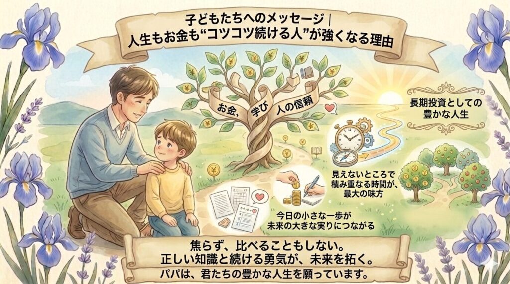 子どもたちへのメッセージ｜人生もお金も“コツコツ続ける人”が強くなる理由