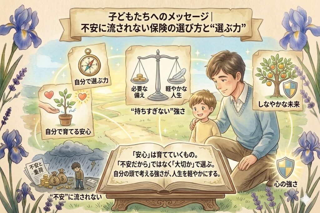 子どもたちへのメッセージ｜不安に流されない保険の選び方と“選ぶ力”