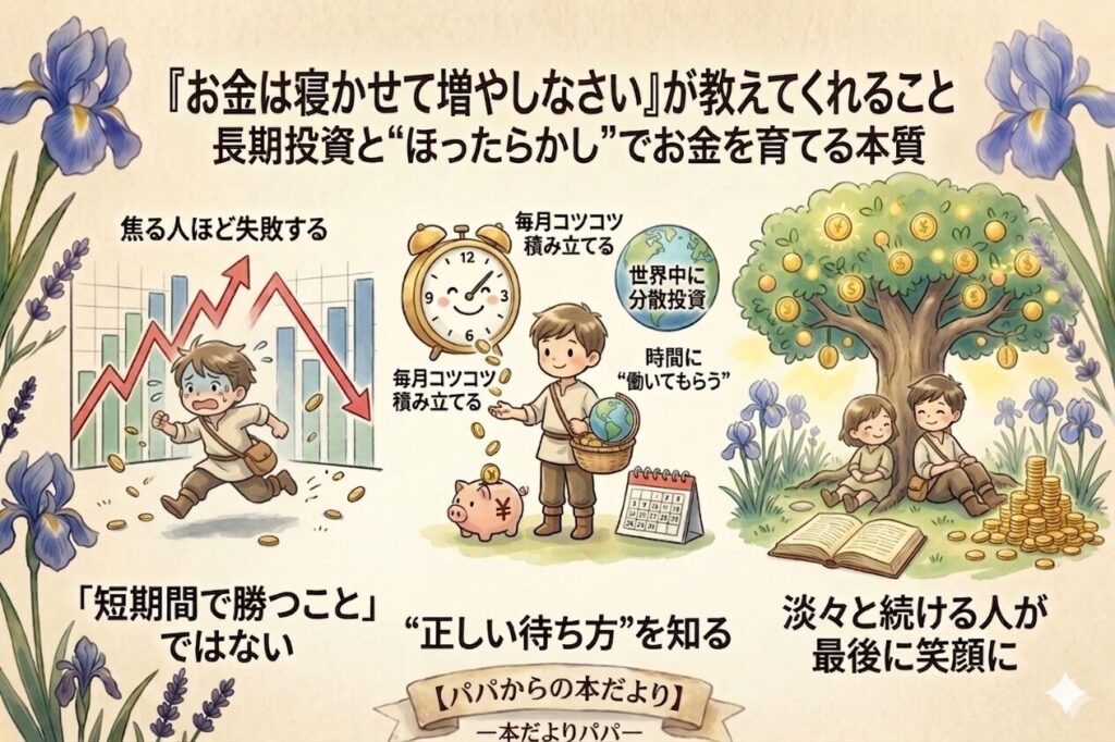 『お金は寝かせて増やしなさい』が教えてくれること｜長期投資と“ほったらかし”でお金を育てる本質