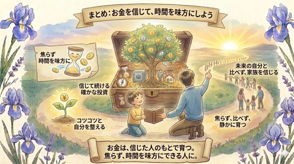 まとめ：お金を信じて、時間を味方にしよう