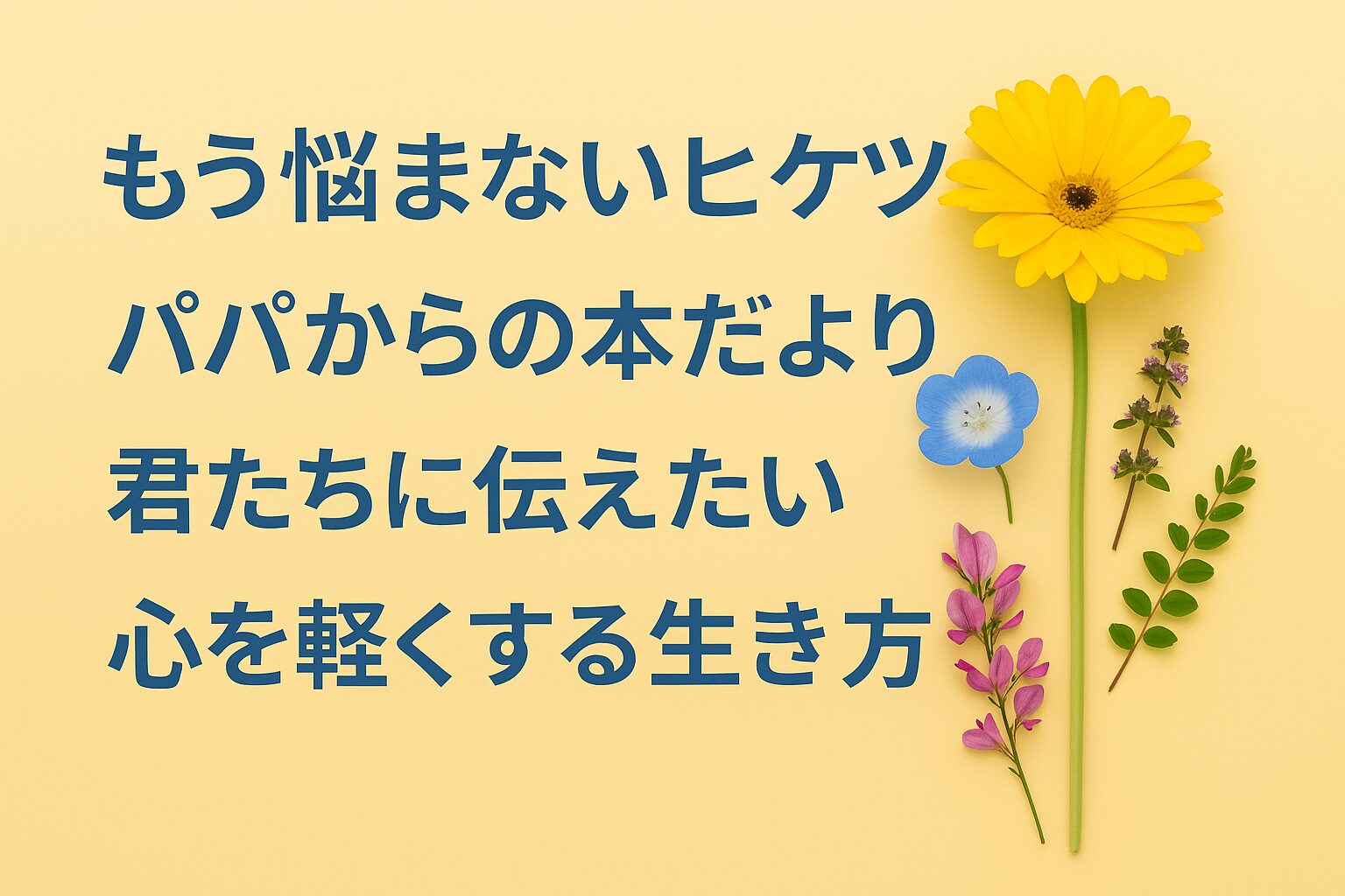 『もう悩まないヒケツ』書評｜パパからの本だより：君たちに伝えたい “心を軽くする生き方”