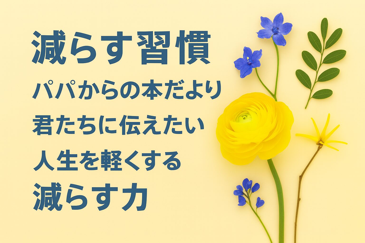『仕事のできる人がやっている減らす習慣』書評｜パパからの本だより：君たちに伝えたい “人生を軽くする減らす力”