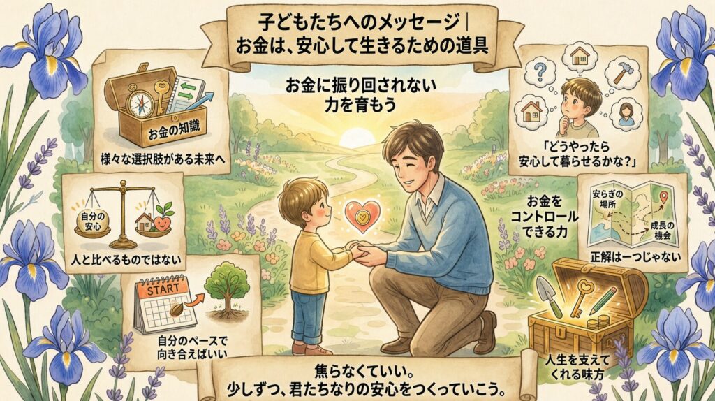 子どもたちへのメッセージ|お金は、安心して生きるための道具