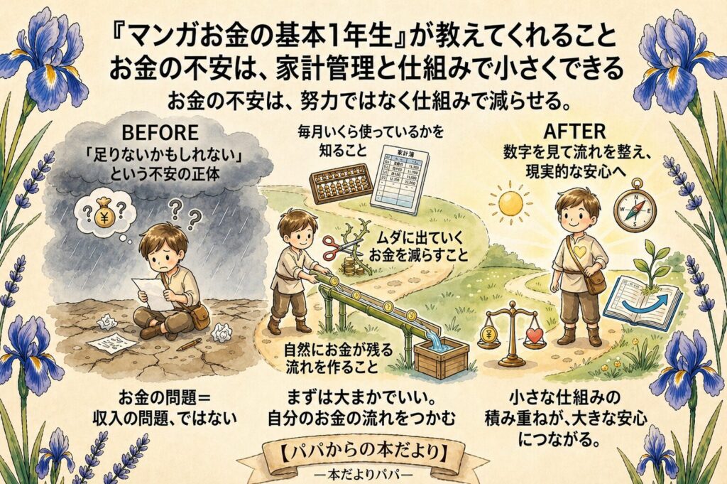 『マンガお金の基本1年生』が教えてくれること|お金の不安は、家計管理と仕組みで小さくできる