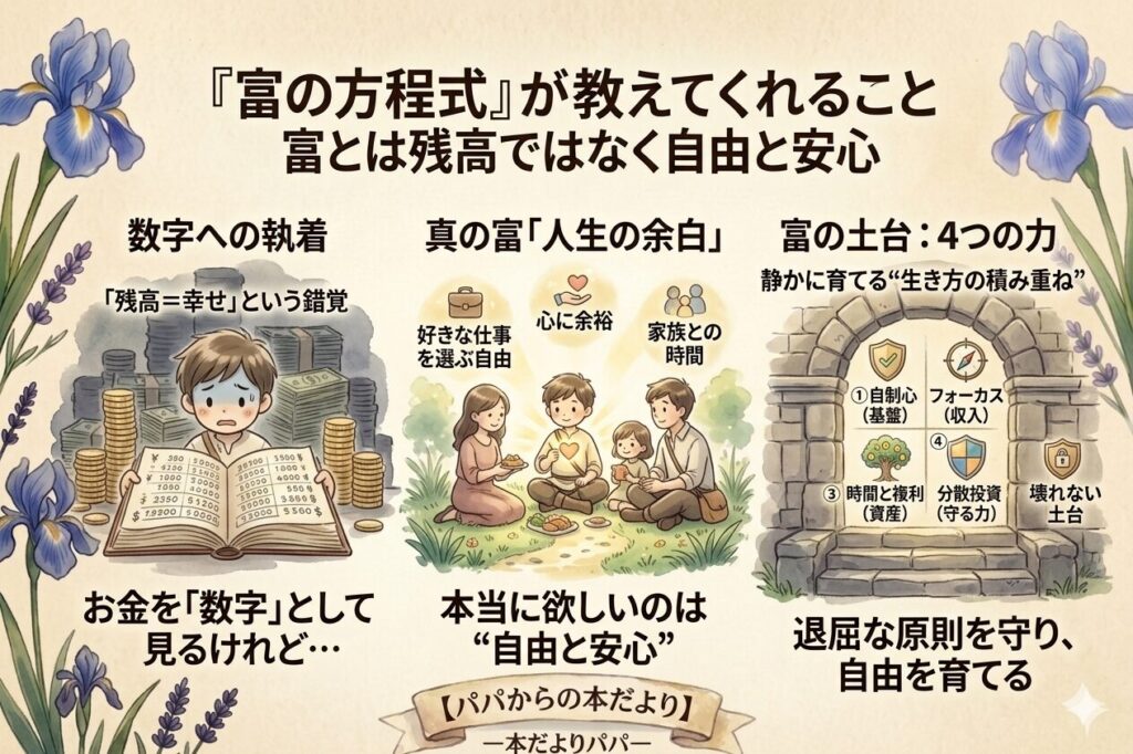 『富の方程式』が教えてくれること｜富とは残高ではなく自由と安心