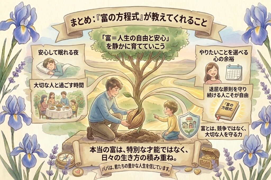まとめ：「富＝人生の自由と安心」を静かに育てていこう