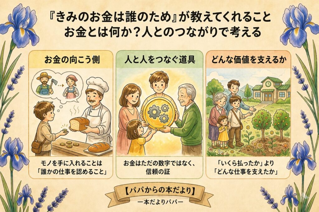 『きみのお金は誰のため』が教えてくれること|お金とは何か?人とのつながりで考える