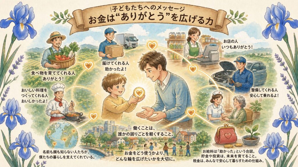 子どもたちへのメッセージ|お金は“ありがとう”を広げる力