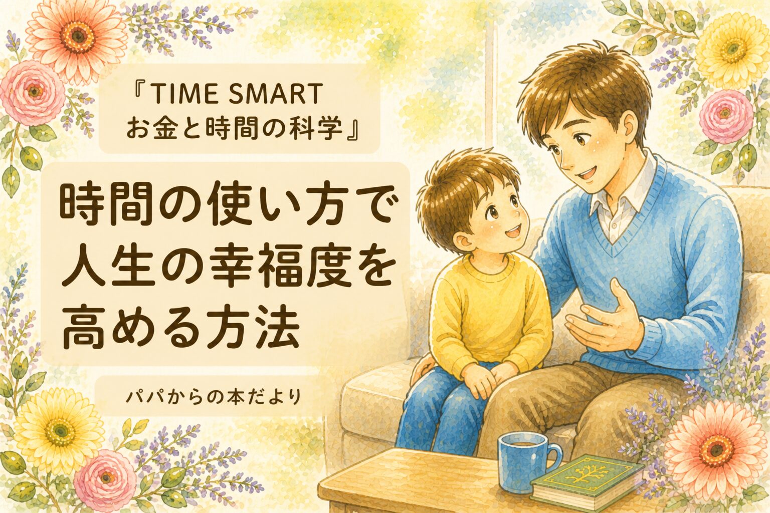 『TIME SMART お金と時間の科学』要約・感想｜時間の使い方で人生の幸福度を高める方法【パパからの本だより】