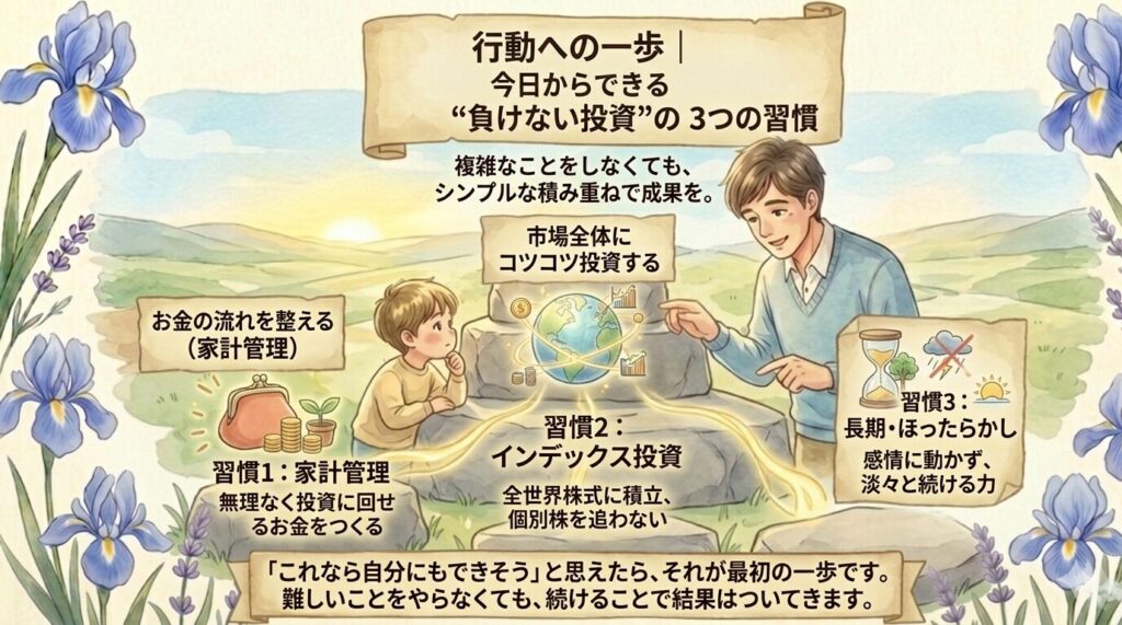 行動への一歩｜今日からできる“負けない投資”の3つの習慣