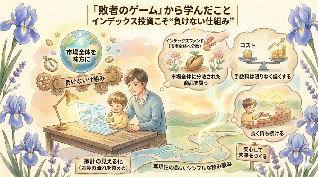 パパが『敗者のゲーム』から学んだこと｜インデックス投資こそ“負けない仕組み”