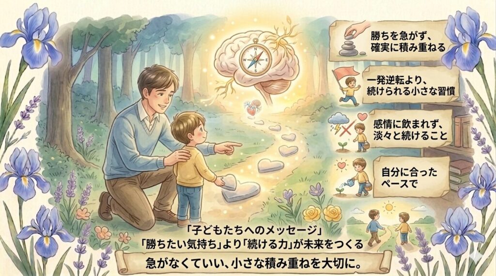 子どもたちへのメッセージ｜“勝ちたい気持ち”より“続ける力”が未来をつくる