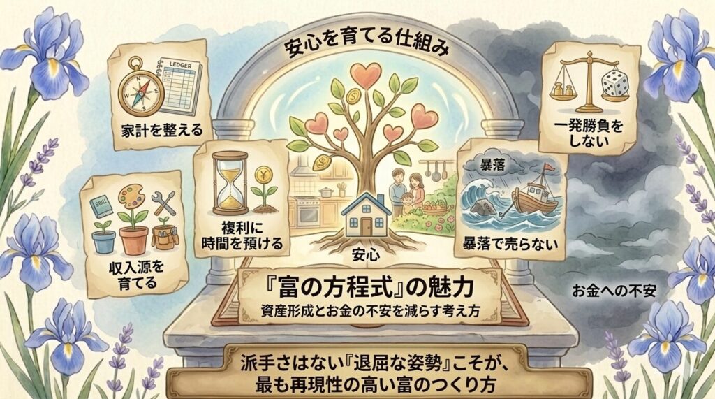 『富の方程式』の魅力｜資産形成とお金の不安を減らす考え方