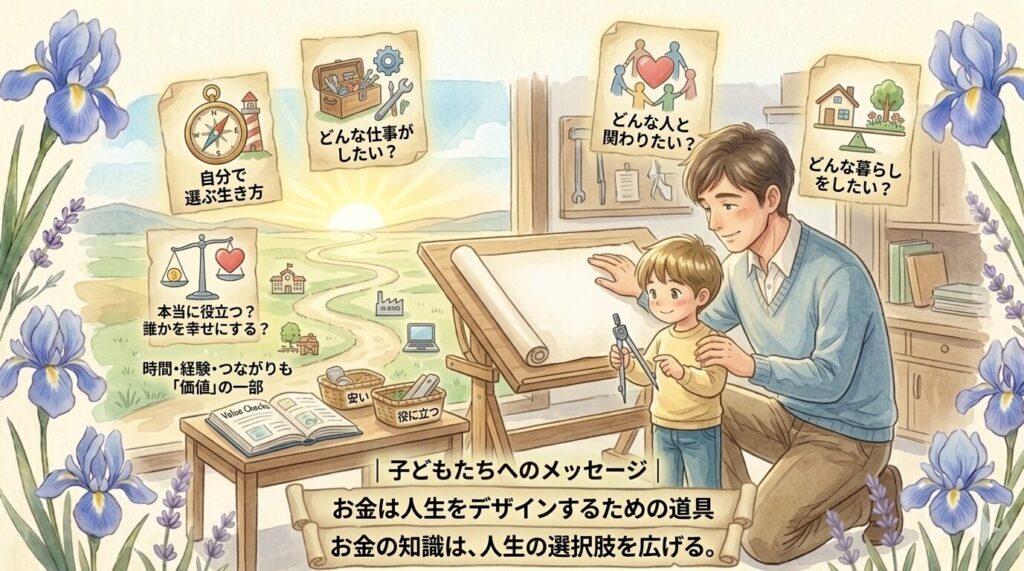 子どもたちへのメッセージ｜お金と向き合い、自分の生き方を選ぶ力を育てよう