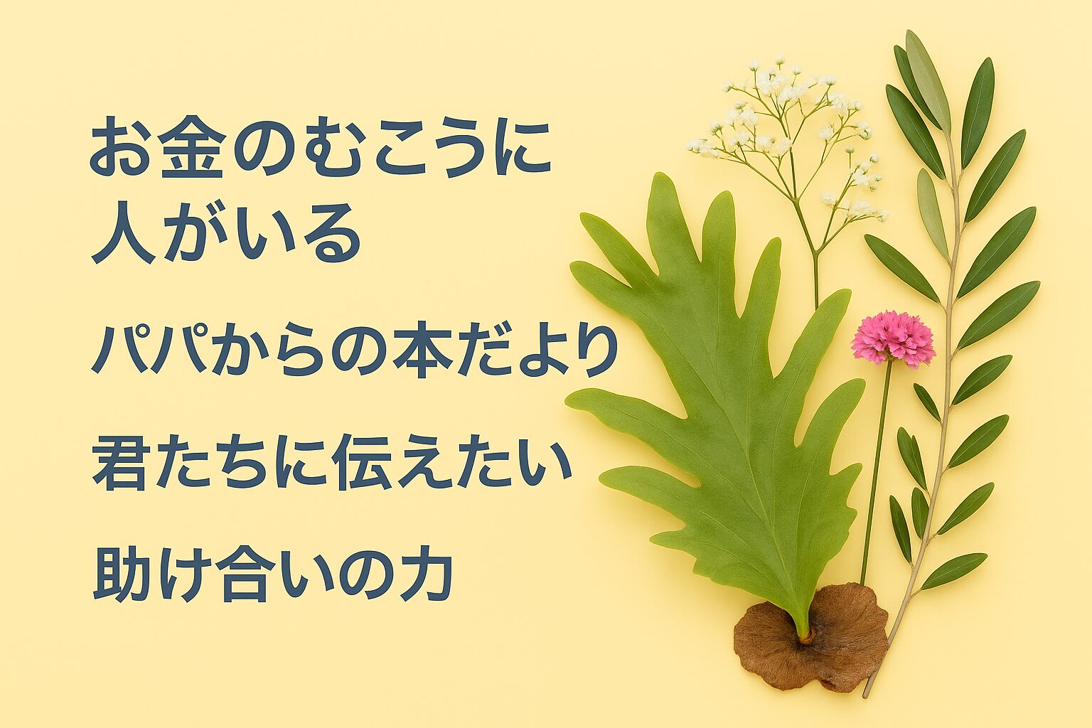 『お金のむこうに人がいる』書評｜パパからの本だより：君たちに伝えたい“助け合いの力”
