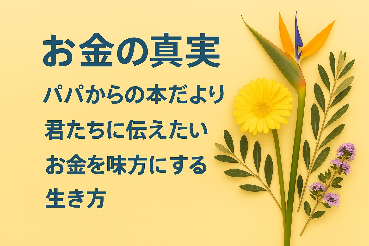 『中学3年生の息子に贈る、学校では教わらない「お金の真実」』書評｜パパからの本だより：君たちに伝えたい “お金を味方にする生き方”