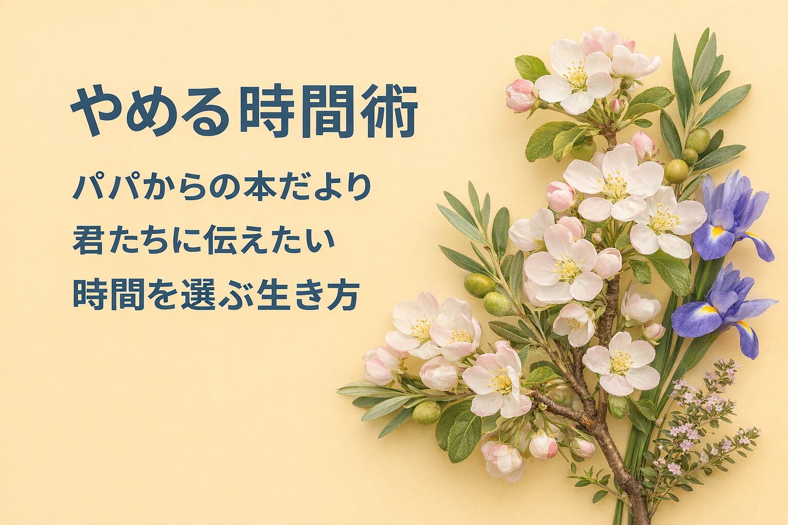 『やめる時間術』書評｜パパからの本だより：君たちに伝えたい “時間を選ぶ生き方”