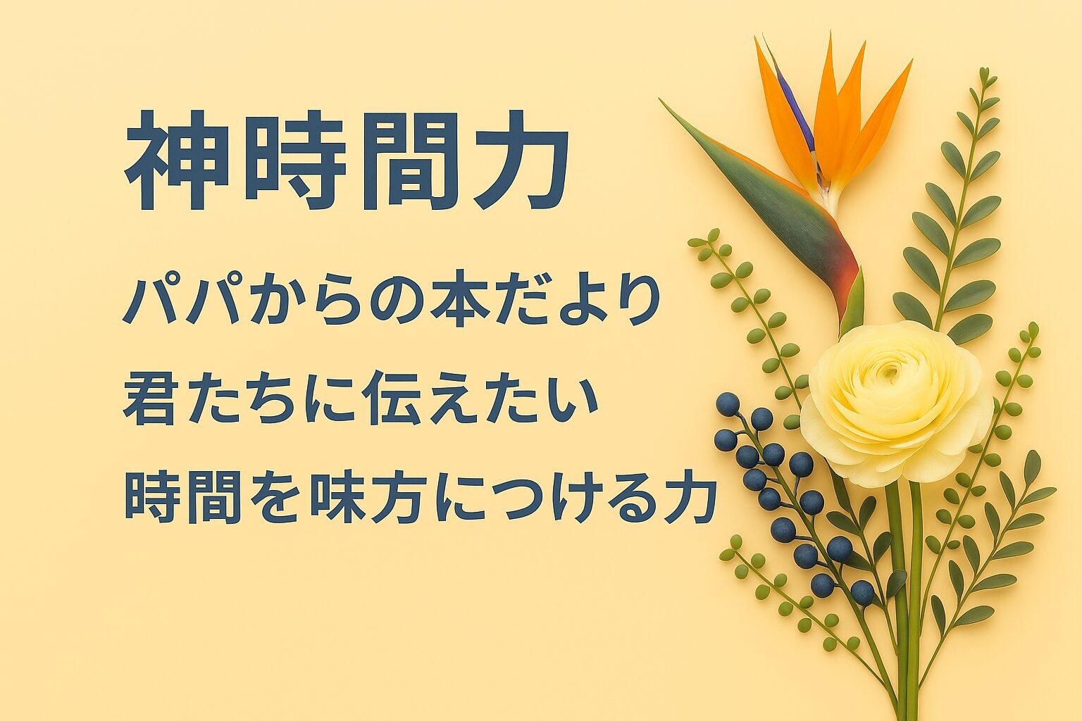 『時間を使いこなせば人生は思い通り 神時間力』書評｜パパからの本だより：君たちに伝えたい “時間を味方につける力”